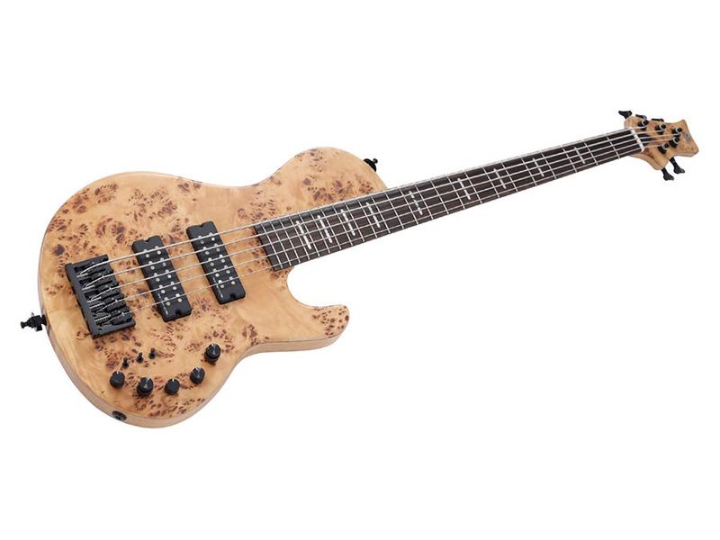 Sire F Series Marcus Miller swamp ash + poplar burl 5-str. active, natural satin, with hardcase
