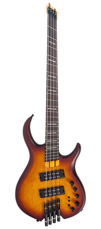 Sire M6H 4/TSS mahogany 4-string active bass tobacco sunburst satin, with gigbag