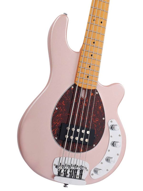 Sire Z Series Marcus Miller mahogany 5-string active bass guitar, rosegold