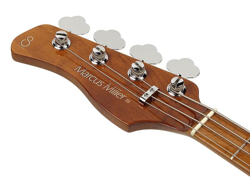 Sire D5 Series Marcus Miller Lefty Alder 4-string Passive Bass Guitar Vintage White