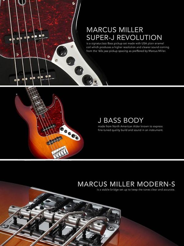 Sire V7 2nd Gen Series Marcus Miller Alder 5-string Bass Guitar Black
