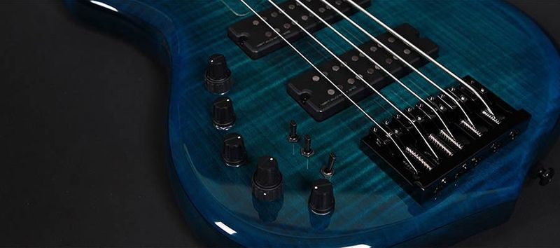 Sire M7 2nd Gen Series Marcus Miller Lefty Swamp Ash + Solid Maple 5-string Bass Guitar Transparent Black
