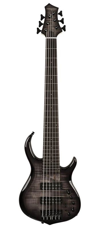 Sire M7 2nd Gen Series Marcus Miller Swamp Ash + Solid Maple 6-string Bass Guitar Transparent Black