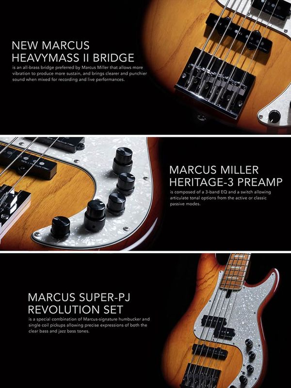 Sire P8 Series Marcus Miller swamp ash 4-string active bass guitar tobacco sunburst