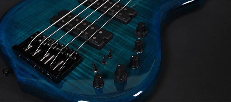 Sire M7 2nd Gen Series Marcus Miller Lefty Swamp Ash + Solid Maple 4-string Bass Guitar Transparent Black