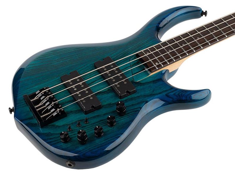 Sire M5 Series Marcus Miller Swamp Ash 4-string Bass Guitar Transparent Blue