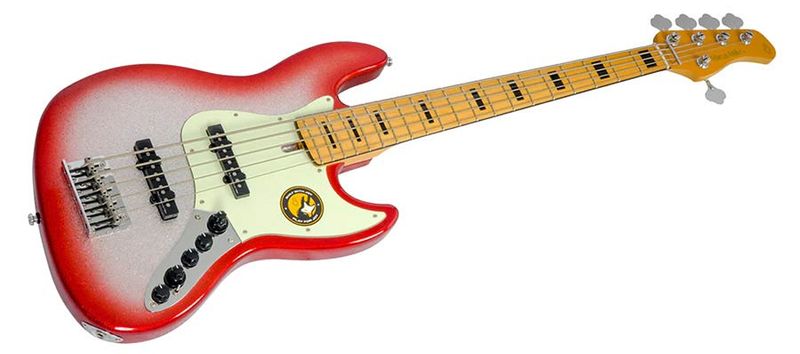 Sire V7+ A5/RDS alder 5-string active bass guitar red sparkle