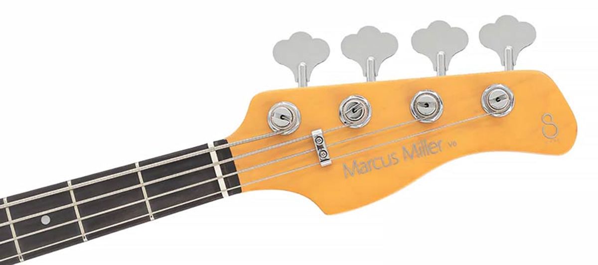 Sire V6 4/CAR mahogany+ash top 4-string active bass guitar candy apple red
