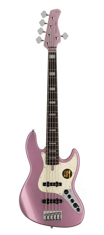 Sire V7 2nd Gen Series Marcus Miller Alder 5-string Bass Guitar Burgundy Mist