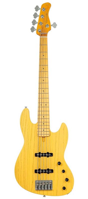 Sire V6 5/BSB mahogany+ash top 5-string active bass guitar butterscotch blonde