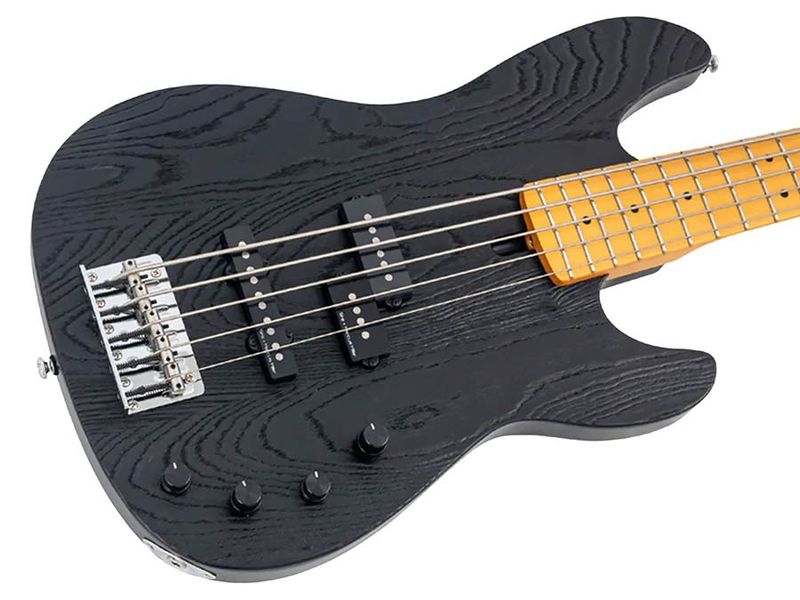 Sire P6 5/BK mahogany+ash top 5-string active bass guitar black