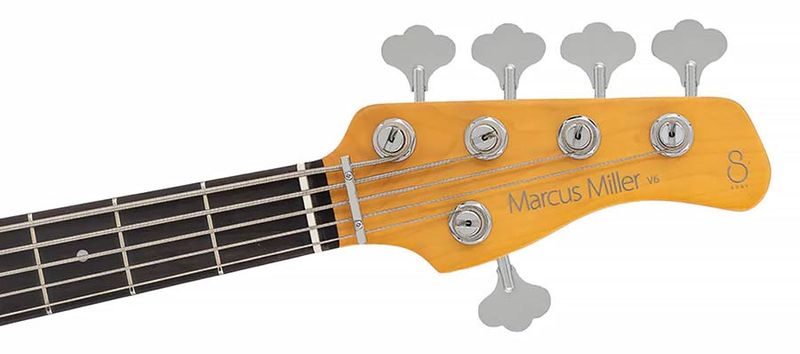 Sire V6 5/CAR mahogany+ash top 5-string active bass guitar candy apple red