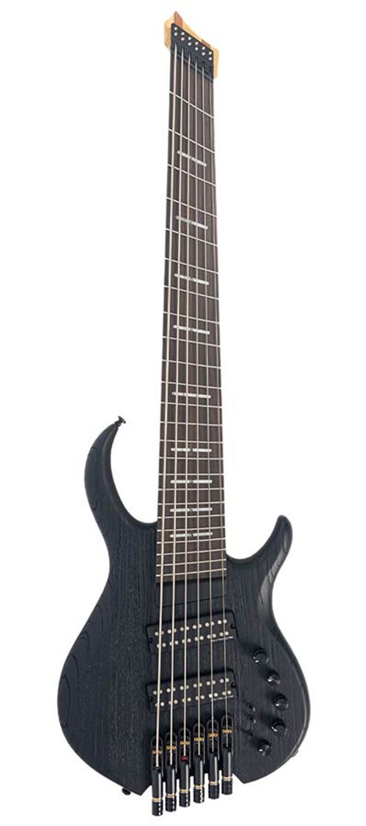 Sire M6H 6/BKS swamp ash 6-string active bass sandblasted black, with gigbag