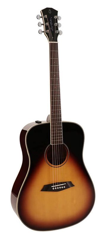 Sire A3 Series Larry Carlton Acoustic dreadnought Guitar with SIB electronics - Vintage Sunburst