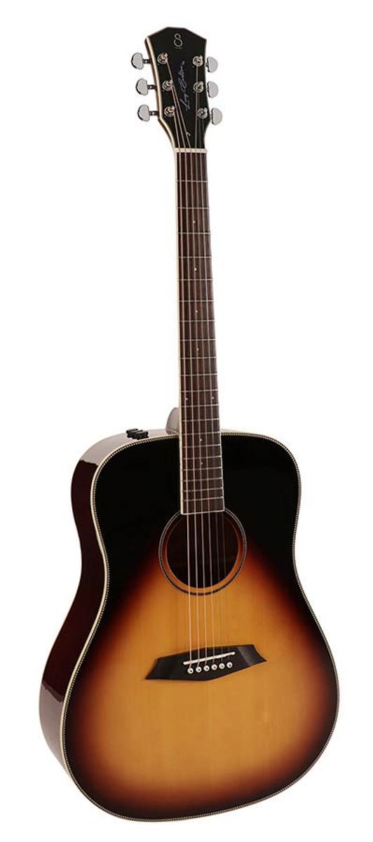 Sire A3 Series Larry Carlton Acoustic dreadnought Guitar with SIB electronics - Vintage Sunburst