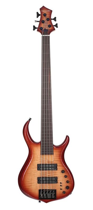 Sire M7 2nd Gen Series Marcus Miller fretless Alder + Solid Maple 5-string Bass Guitar Brown