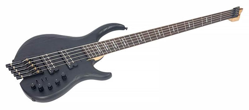 Sire M6H 5/BKS swamp ash 5-string active bass sandblasted black, with gigbag