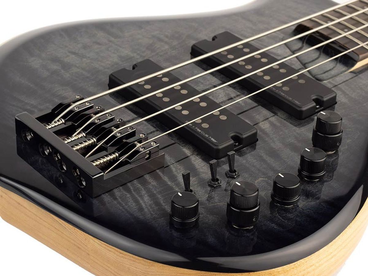 Sire M7 2nd Gen Series Marcus Miller Swamp Ash + Solid Maple 4-string Bass Guitar Transparent Black