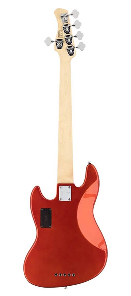 Sire V7 2nd Gen Series Marcus Miller fretless Alder 5-string Bass Guitar Bright Metallic Red