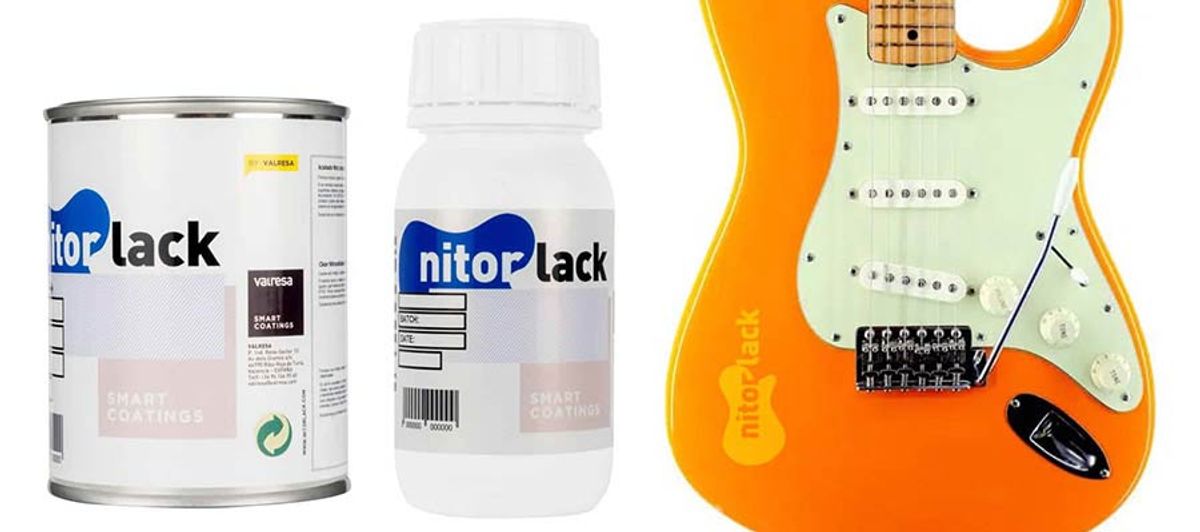 NitorLACK polyurethane paint orange capri - 500ml can + 250ml hardener