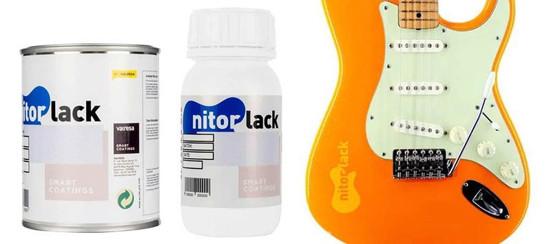 NitorLACK polyurethane paint orange capri - 500ml can + 250ml hardener