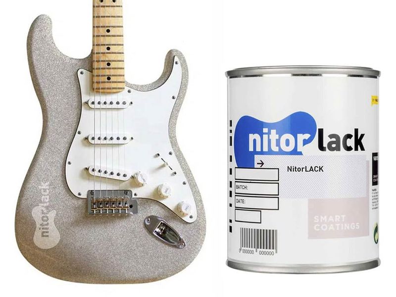 NitorLACK acrylic paint silversparkle - 500ml can