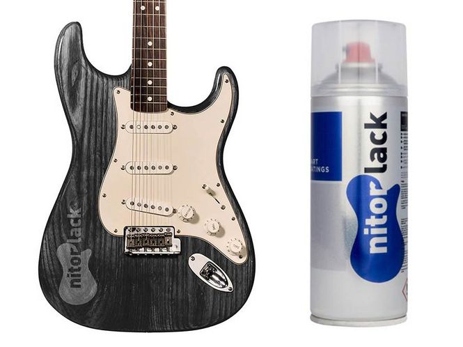 Hovedbilde NitorLACK dye black for electric guitar sunburst ...