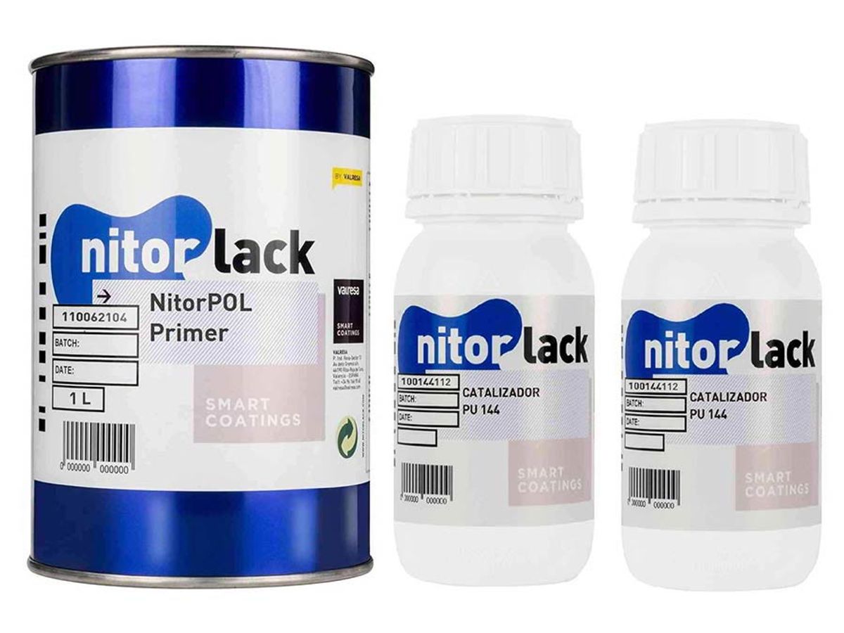 NitorLACK polyurethane primer, clear - 1000ml can + 500ml hardener