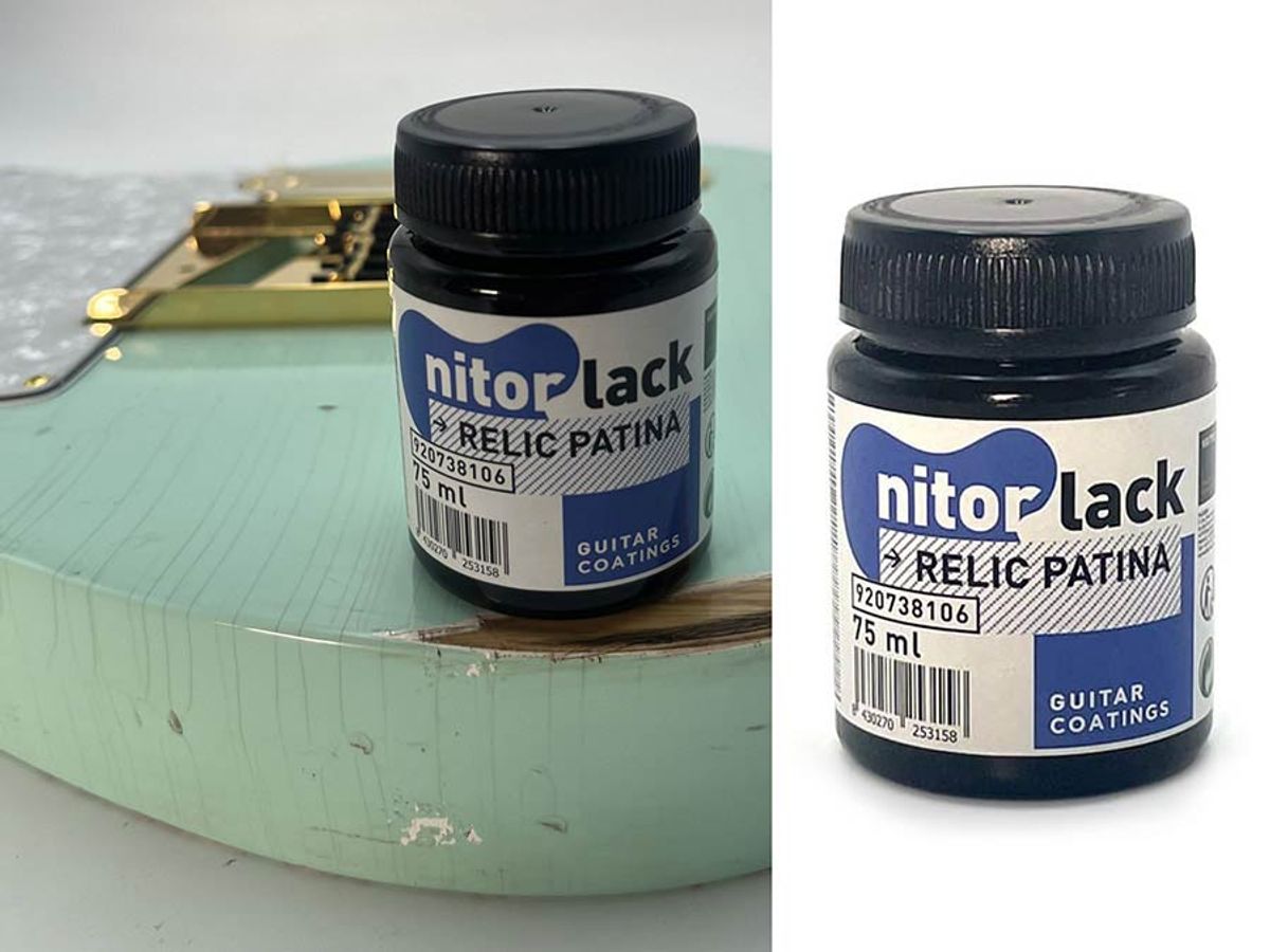 NitorLACK relic patina dye, to enhance guitar ageing and lacquer crazing - 75ml bottle