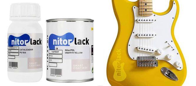 Hovedbilde NitorLACK polyurethane paint graffiti yellow - ...