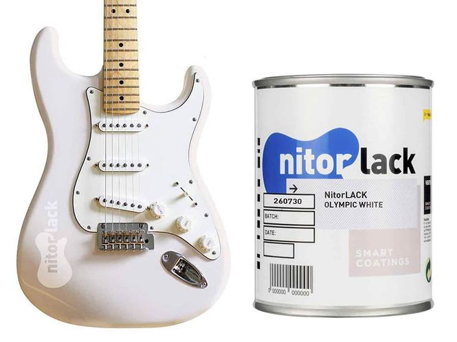 Hovedbilde NitorLACK Nitrocellulose Paint Olympic White - 500ml can