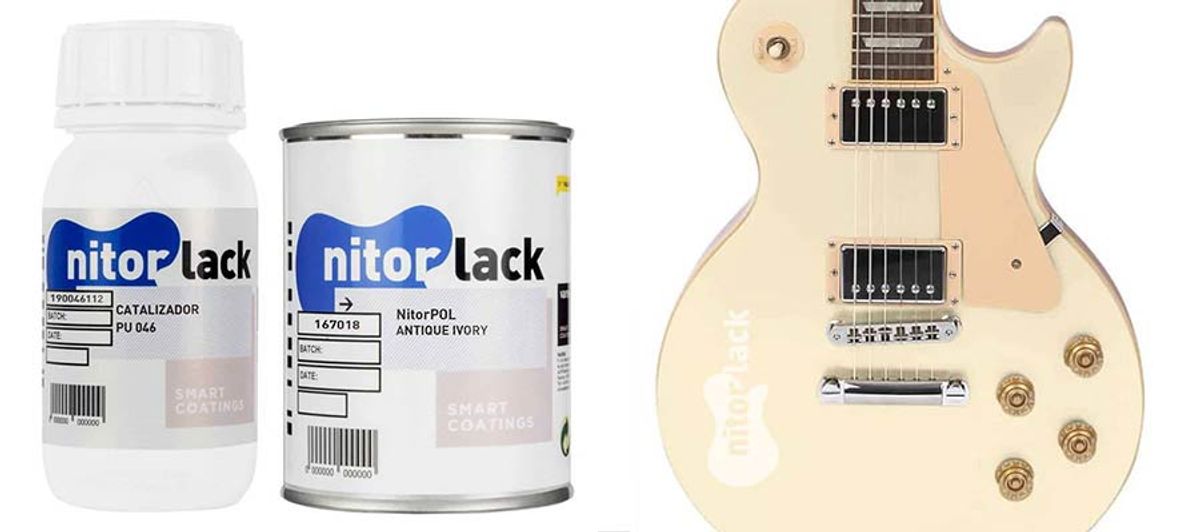 NitorLACK polyurethane paint antique ivory - 500ml can + 250ml hardener