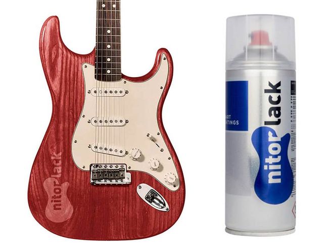 Hovedbilde NitorLACK dye red for electric guitar sunburst ...
