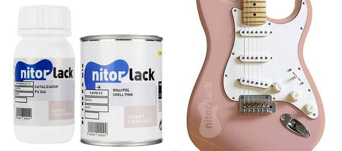 Hovedbilde NitorLACK polyurethane paint shell pink - 500ml ...