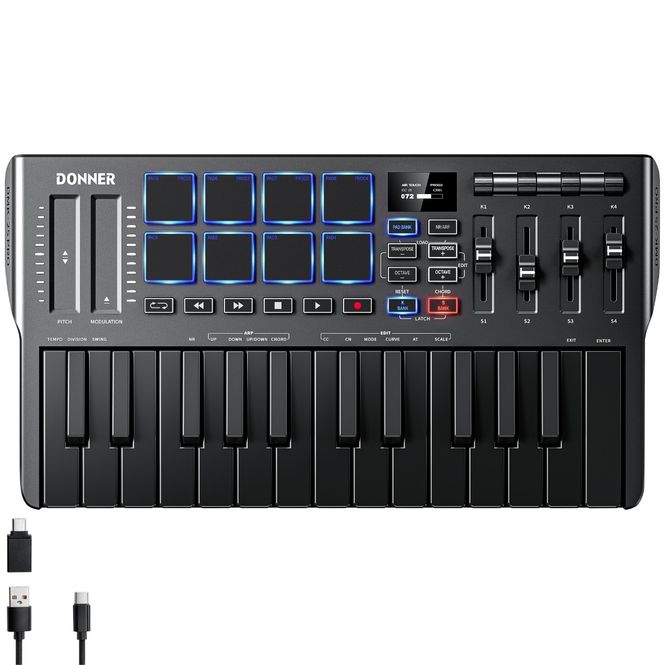 Hovedbilde Donner DMK-25 Pro midi-keyboard