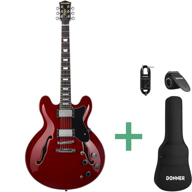 Hovedbilde Donner DJP-1000R el-gitar red