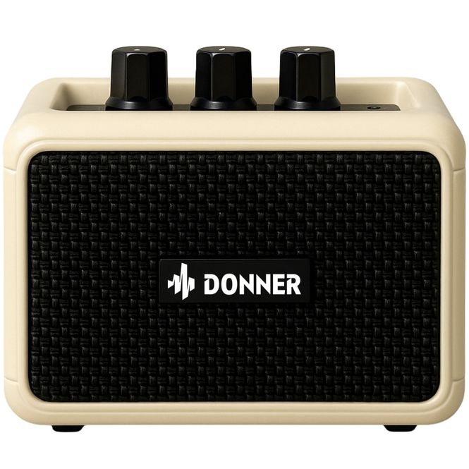 Hovedbilde Donner DA-10B gitarforsterker vintage white