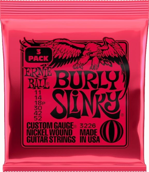 Hovedbilde Ernie Ball 3226 Burly Slinky Nickel 3-pack 011-052