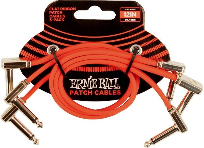 Hovedbilde Ernie Ball-6403 Flat Patch Cable 30cm, Red. ...
