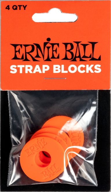 Hovedbilde Ernie Ball 5620 Strap Blocks, Red, 4 pc