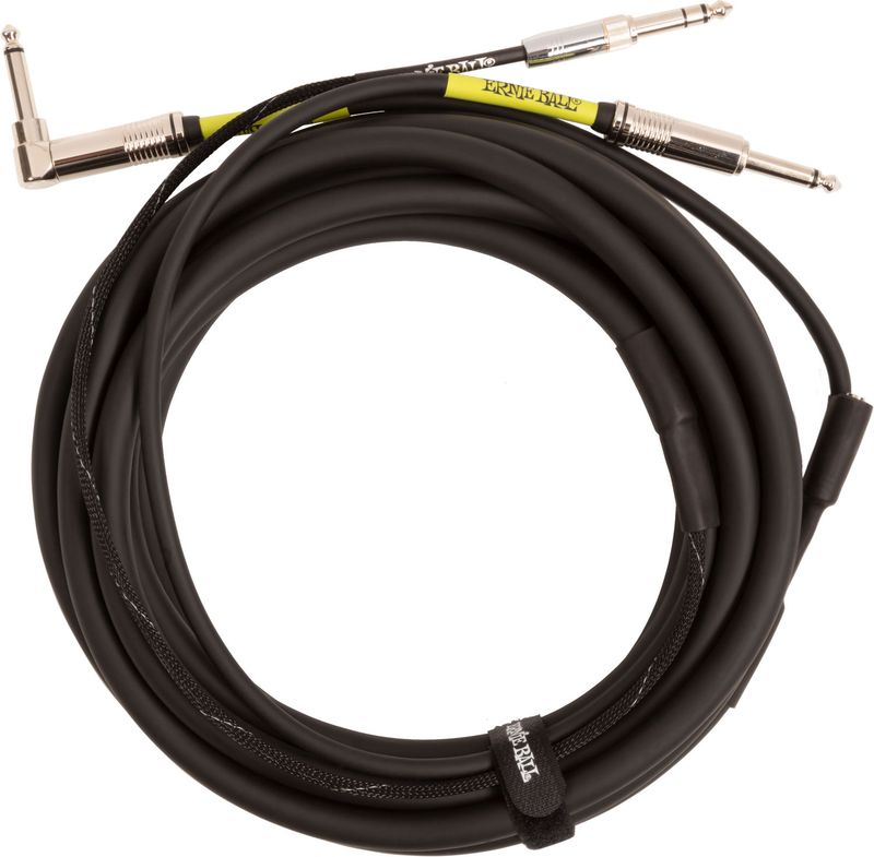 Ernie Ball 6411 Instrument/Headphone Cable 5,4M.  Black