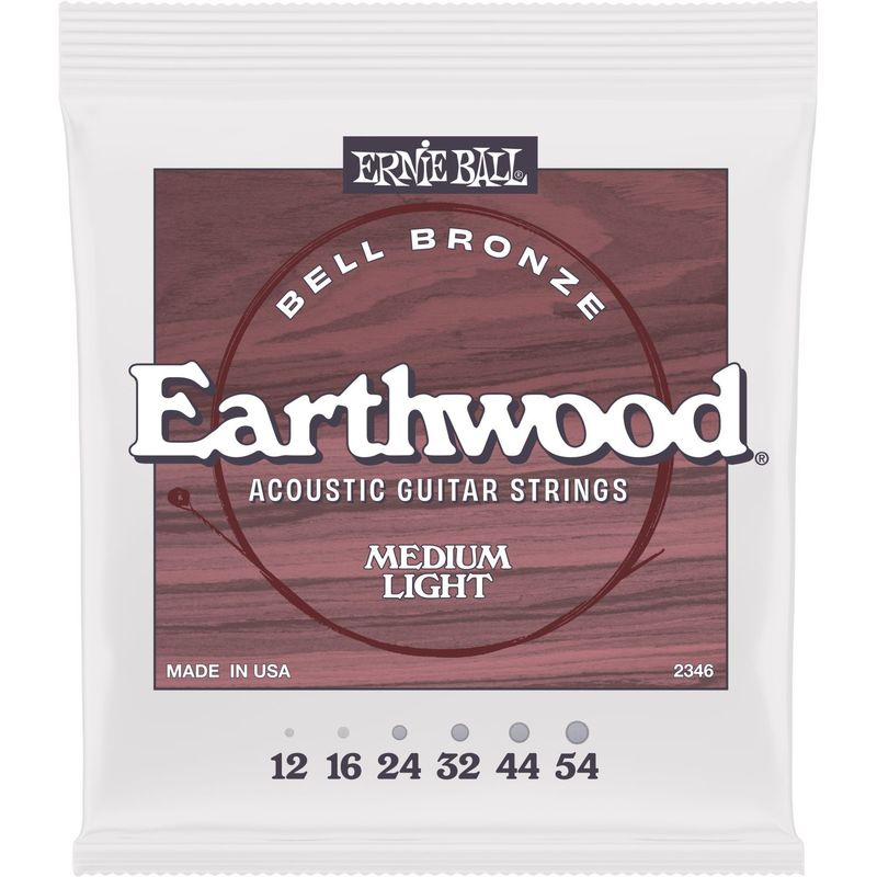 Ernie Ball 2346 Medium Light Earthwood Bell Bronze 012-054