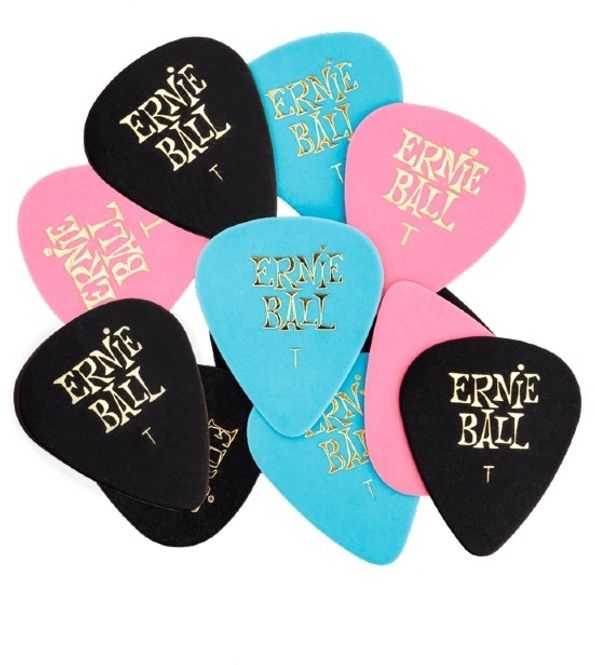 Hovedbilde Ernie Ball EB-9167 Cellulose Picks Thin, mixed colors, 12 pk