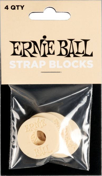 Hovedbilde Ernie Ball 5624 Strap Blocks, Cream, 4 pc