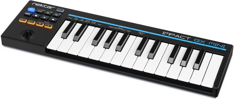 Nektar Impact GX Mini - 25-minitangenters USB-klaviatur, joystick & 12 knappar