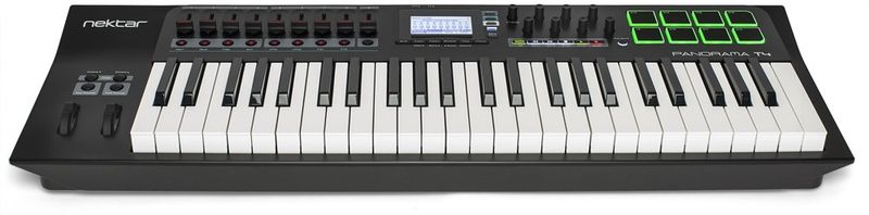 Nektar Panorama T4 - 49-tangenters USB-klaviatur med LCD-display, 9st reglar, 8st encoders/knappar, 8st trumpads mm