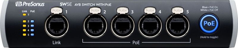 PreSonus SW5E - Network switch & bridge