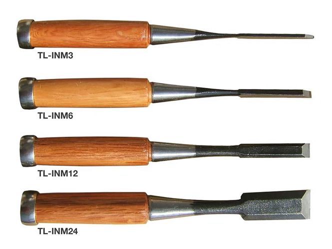 Hovedbilde Hosco Japan Chisel Starter Set (3/6/12/24 mm) incl. Canvas Roll-Up Bag