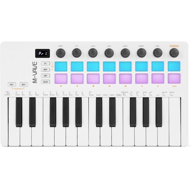 Hovedbilde M-vave SMK-25 MKII bluetooth midi-keyboard