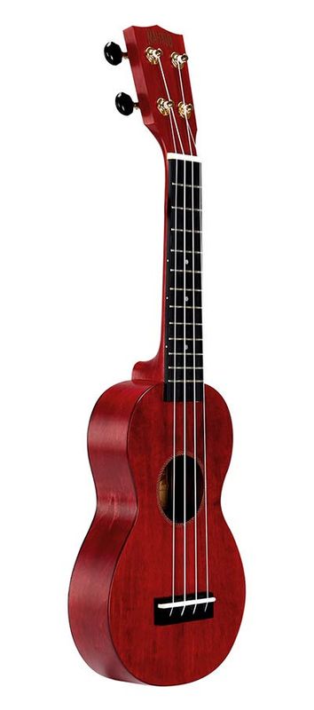 Mahalo Slimline Series, soprano ukulele, transparent red, with bag